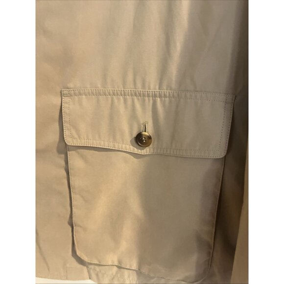 TravelSmith Khaki Safari Travel Polyester Blend Jacket Blazer, Size XL Pockets. - Picture 2 of 12